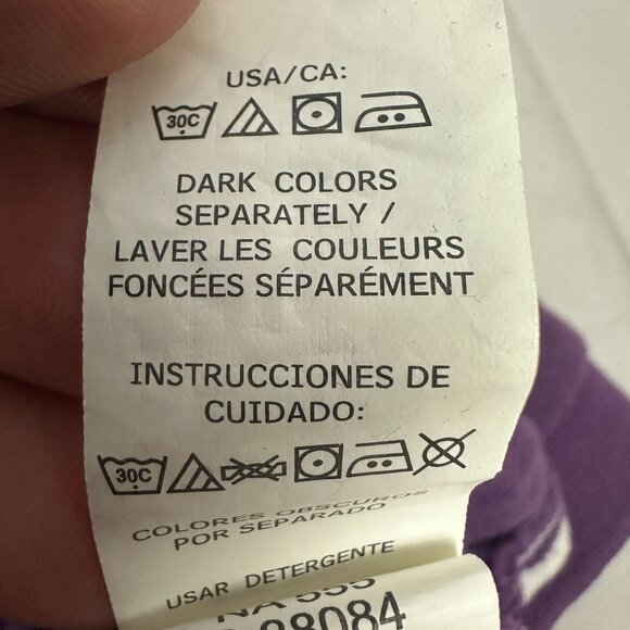 Chaps Mens Purple Striped Polo Shirt Custom Fit Size L 100% Cotton - Picture 7 of 7